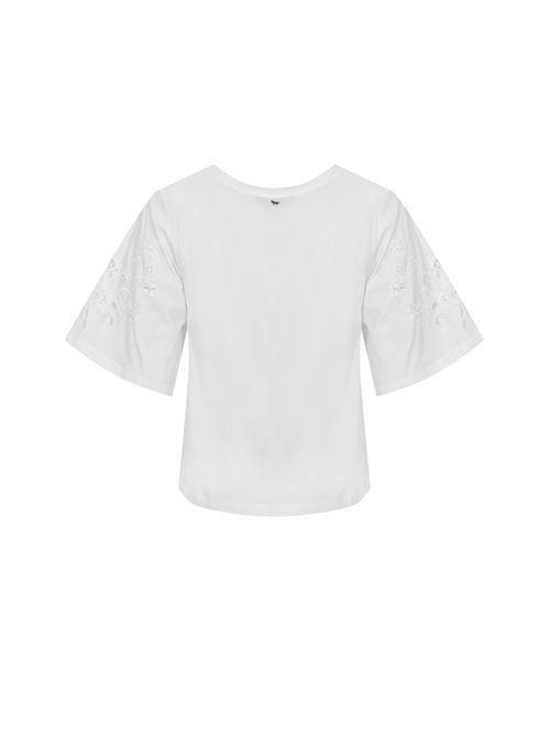 Top WKDTARGA in popeline di cotone con ricami WEEKEND MAX MARA | 2615941102600001